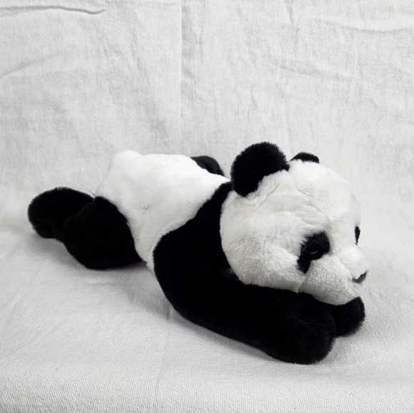 FAO Schwarz Panda Plush Stuffed Animal 2020 Soft Black White Bear Toy 14" - Picture 7 of 7